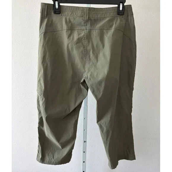 Eddie Bauer Pants 6 Cropped Hiking Pocket Gorp Core Outdoor Trail Cottage Core - Picture 3 of 14